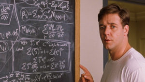 Scene from the film A BEAUTIFUL MIND